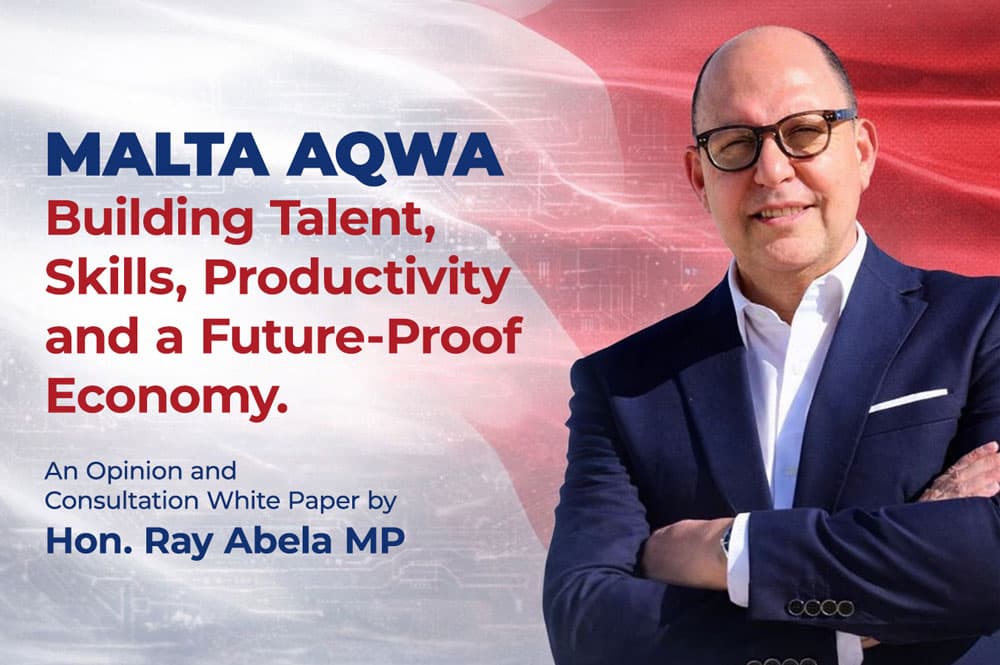 Ray Abela white paper on Malta’s future economy, skills, and AI-driven education reform
